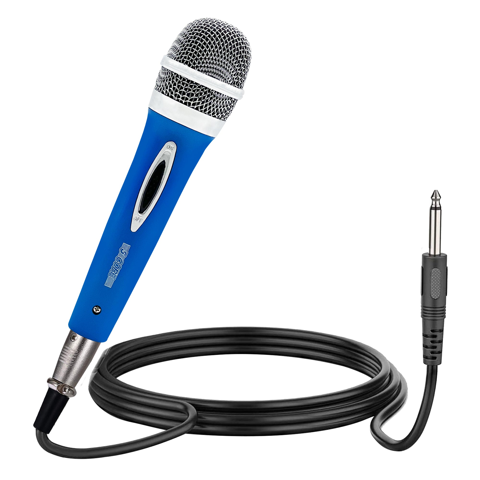 Premium Dynamic Microphone with 12ft Detachable XLR Cable PM 286 BLU