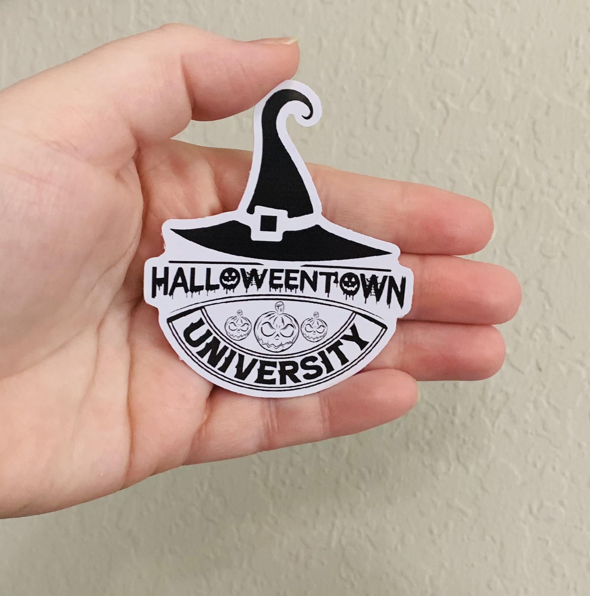 HU Witch Hat-Halloweentown Sticker/Magnet