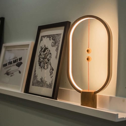 Wood Magnetic Table LED Lamp