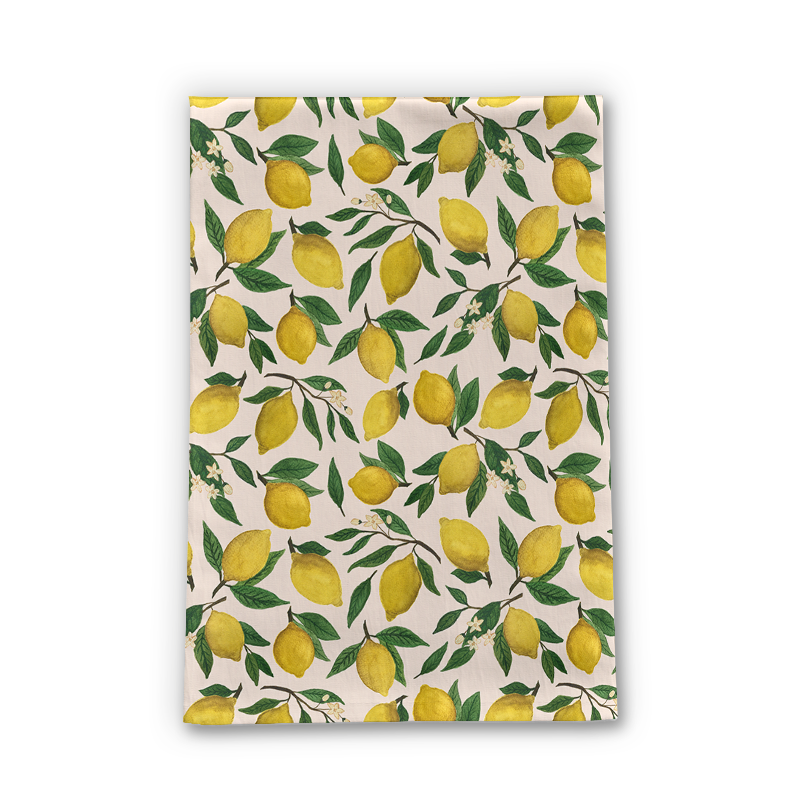 Lemon Blossom Tea Towel