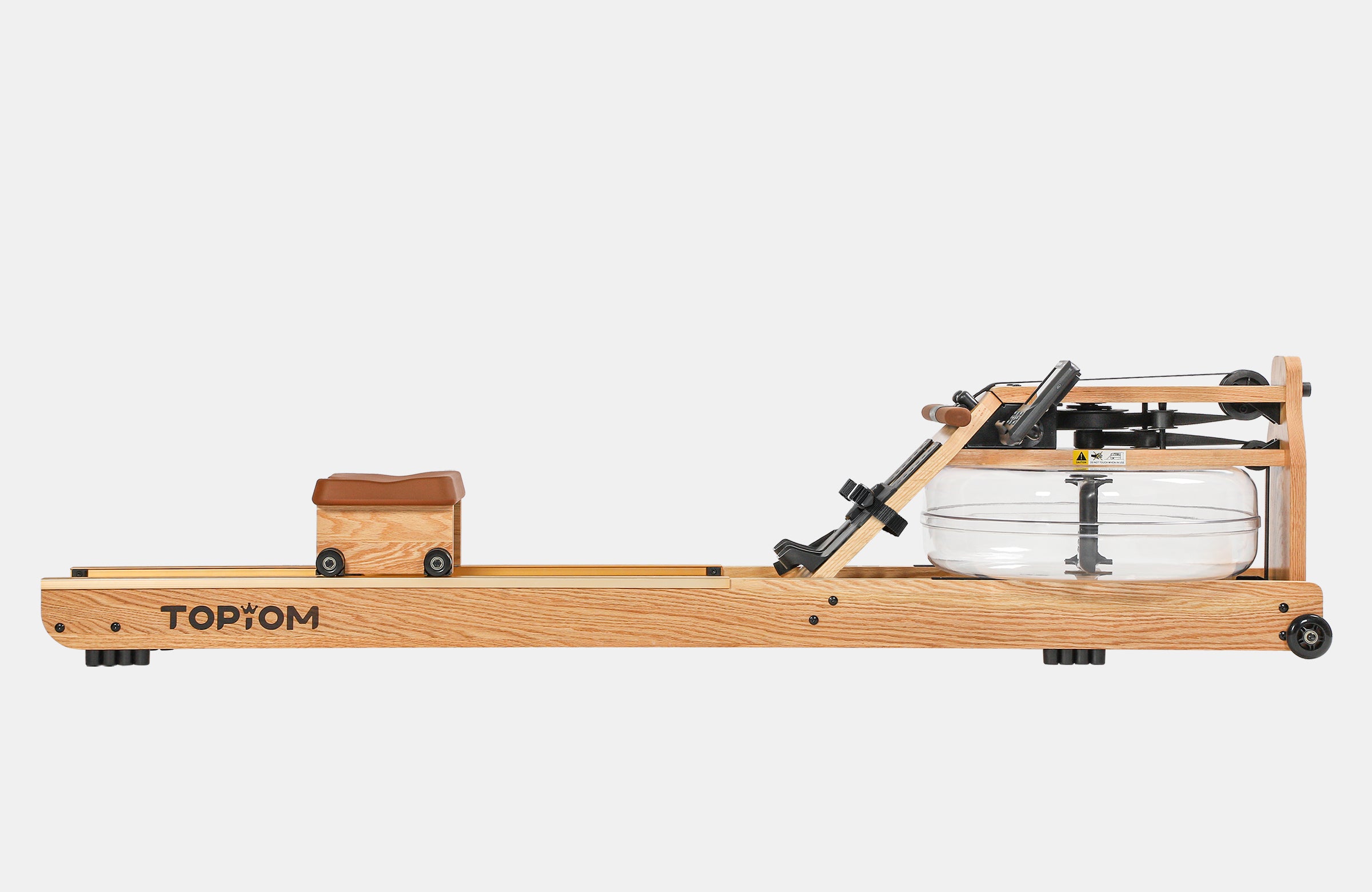 Topiom Rowing Machine for Home Use | Solid Wood | TM3 Monitor