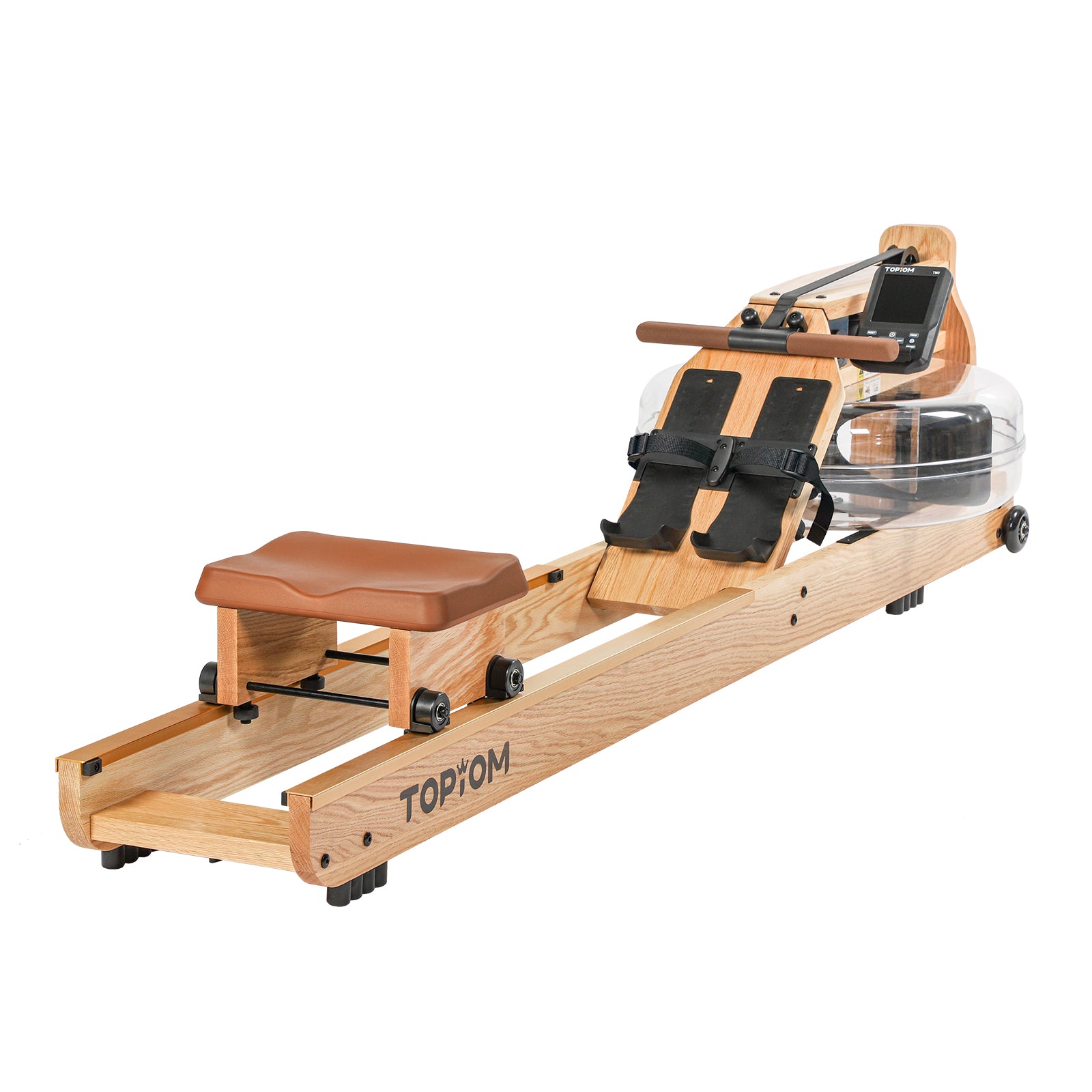 Topiom Rowing Machine for Home Use | Solid Wood | TM3 Monitor