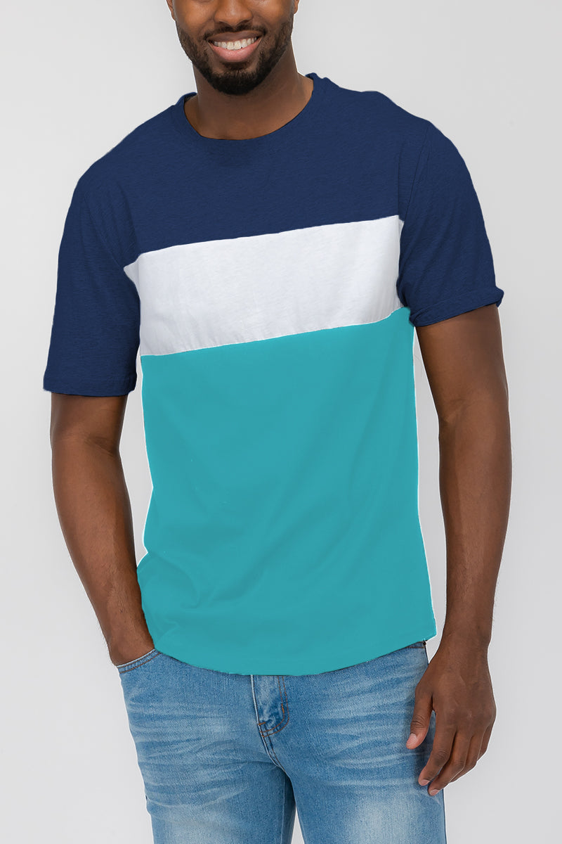 TRI COLOR BLOCK TSHIRT