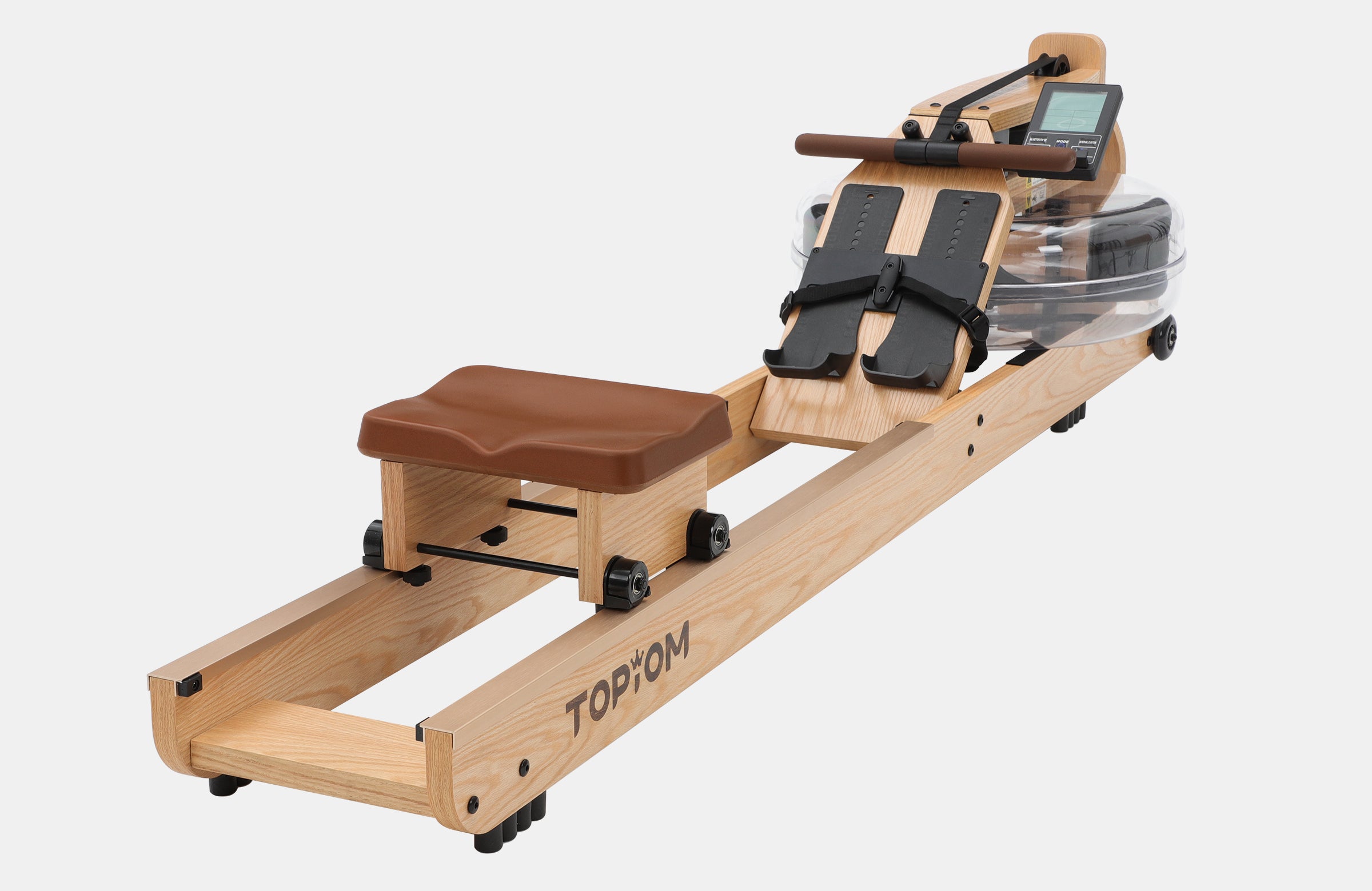 Topiom Rowing Machine for Home Use | Solid Wood | TM3 Monitor