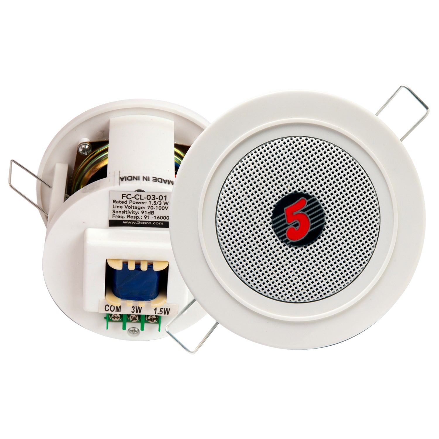 5 Core Premium 3 inch Ceiling Speaker Outdoor Speaker Wired Waterproof