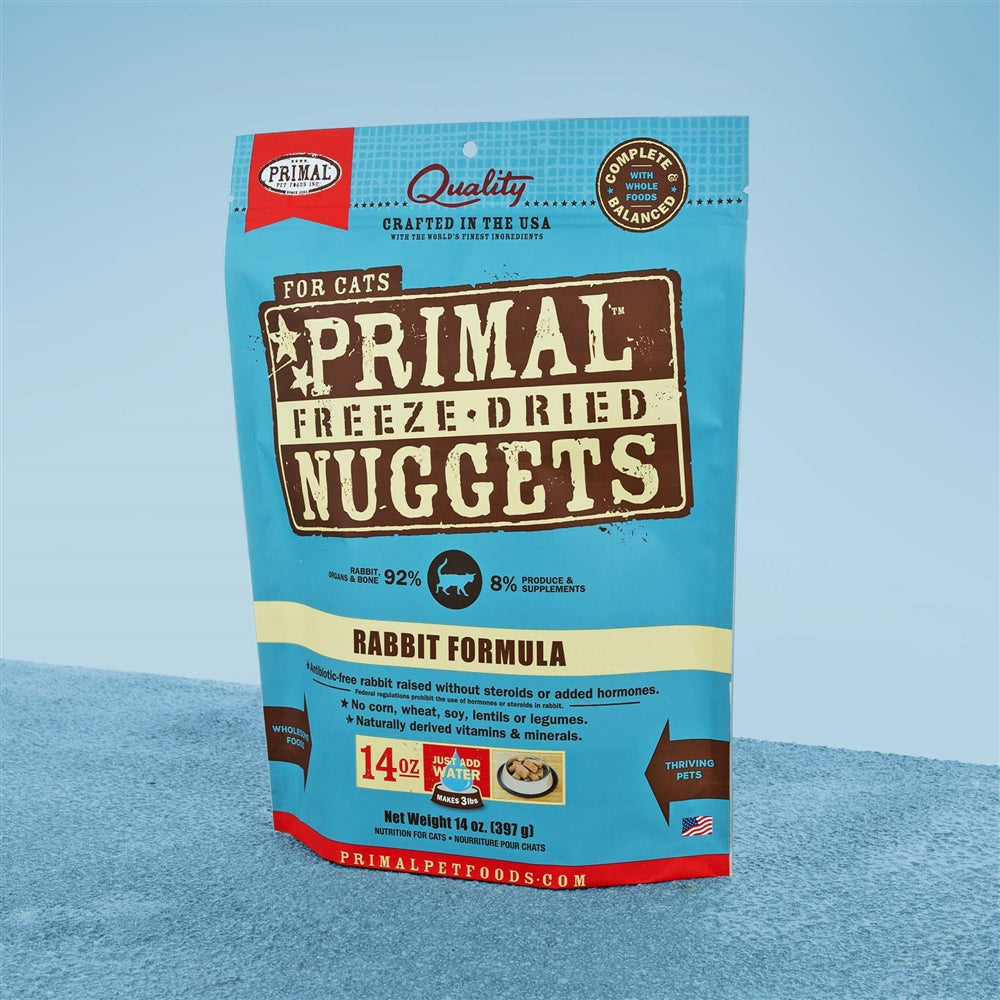 PRIMAL CAT FREEZE-DRIED NUGGETS RABBIT 5.5oz