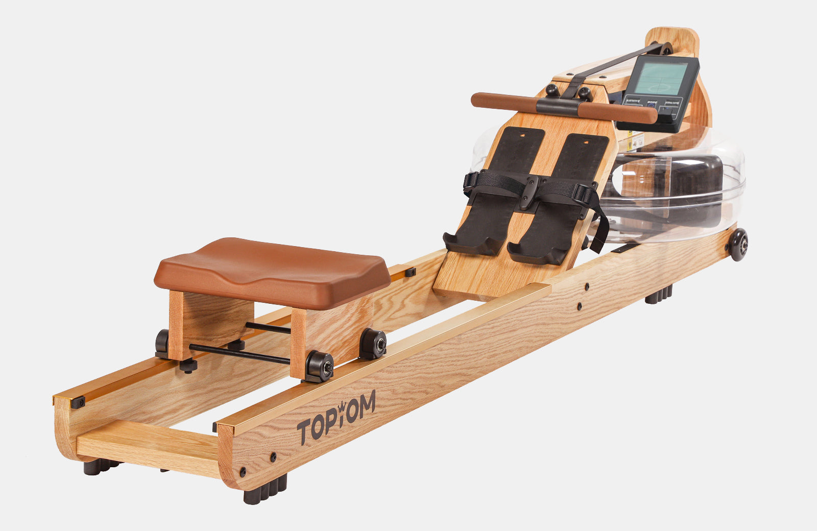 Topiom Rowing Machine for Home Use | Solid Wood | TM3 Monitor