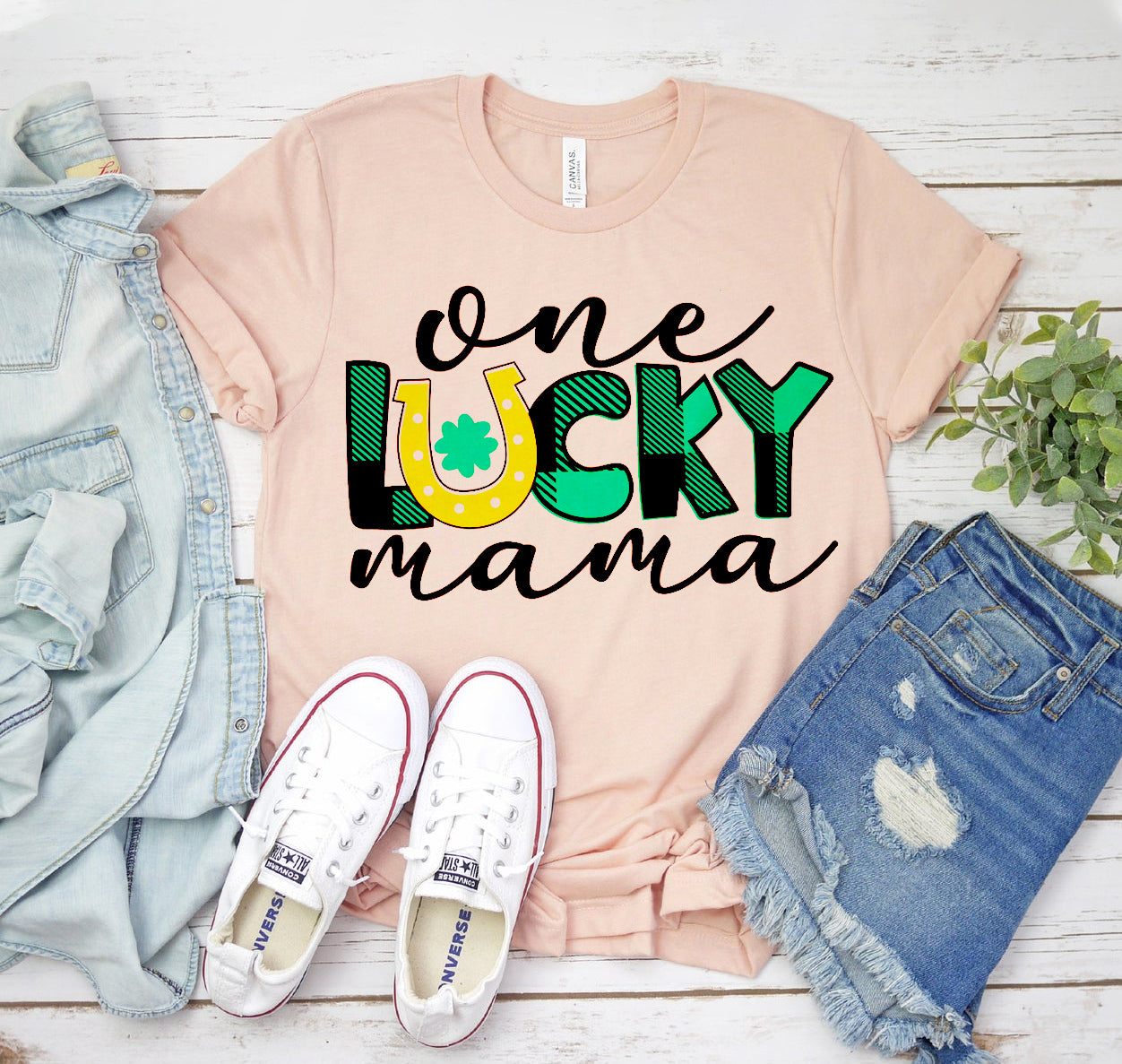 One Lucky Mama T-shirt