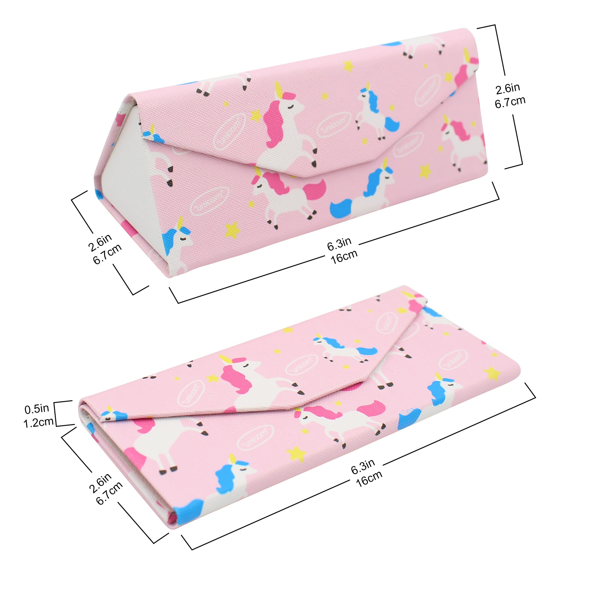 REAL SIC Animal PU Leather Glasses Case - Unicorn