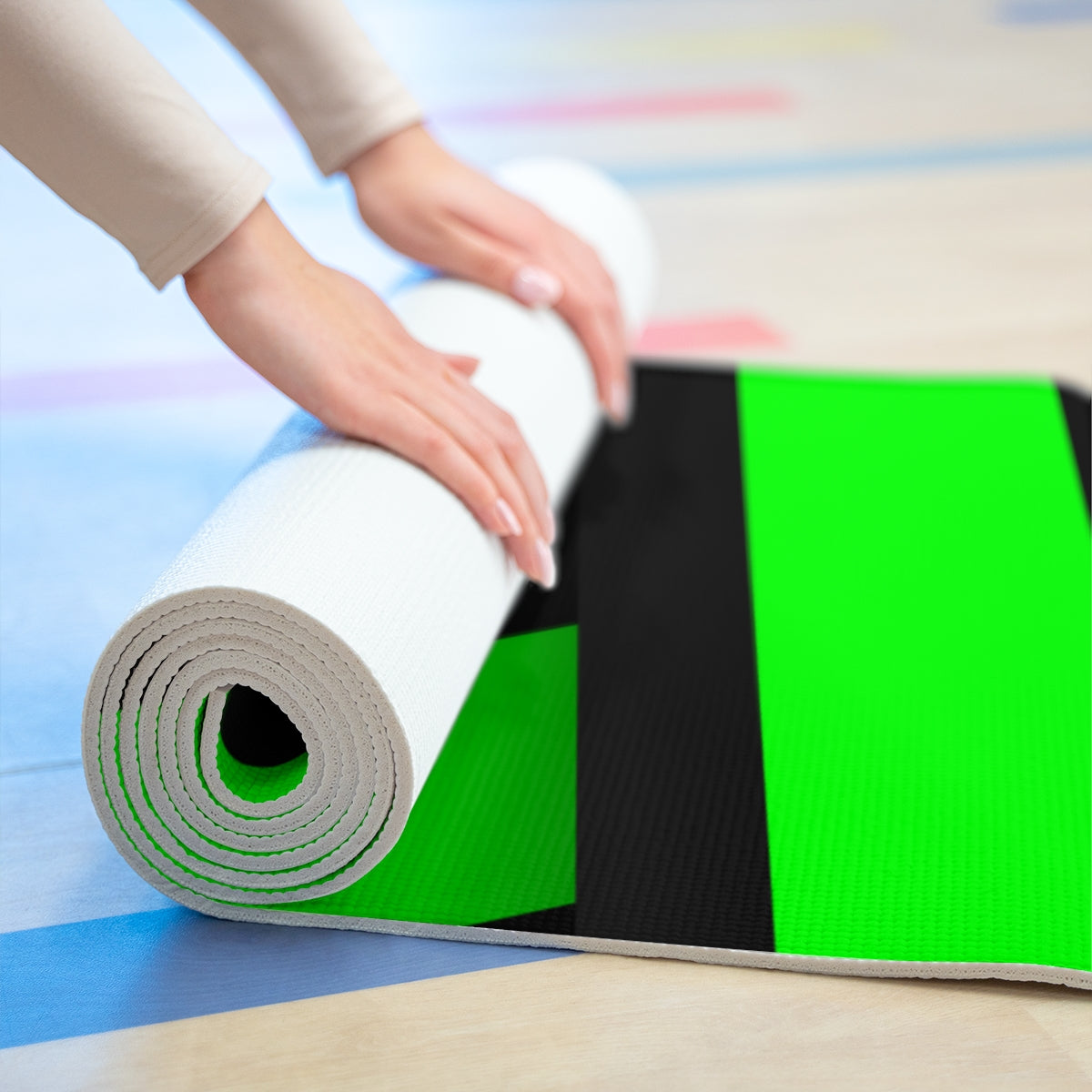 Neon Green Yoga Mat