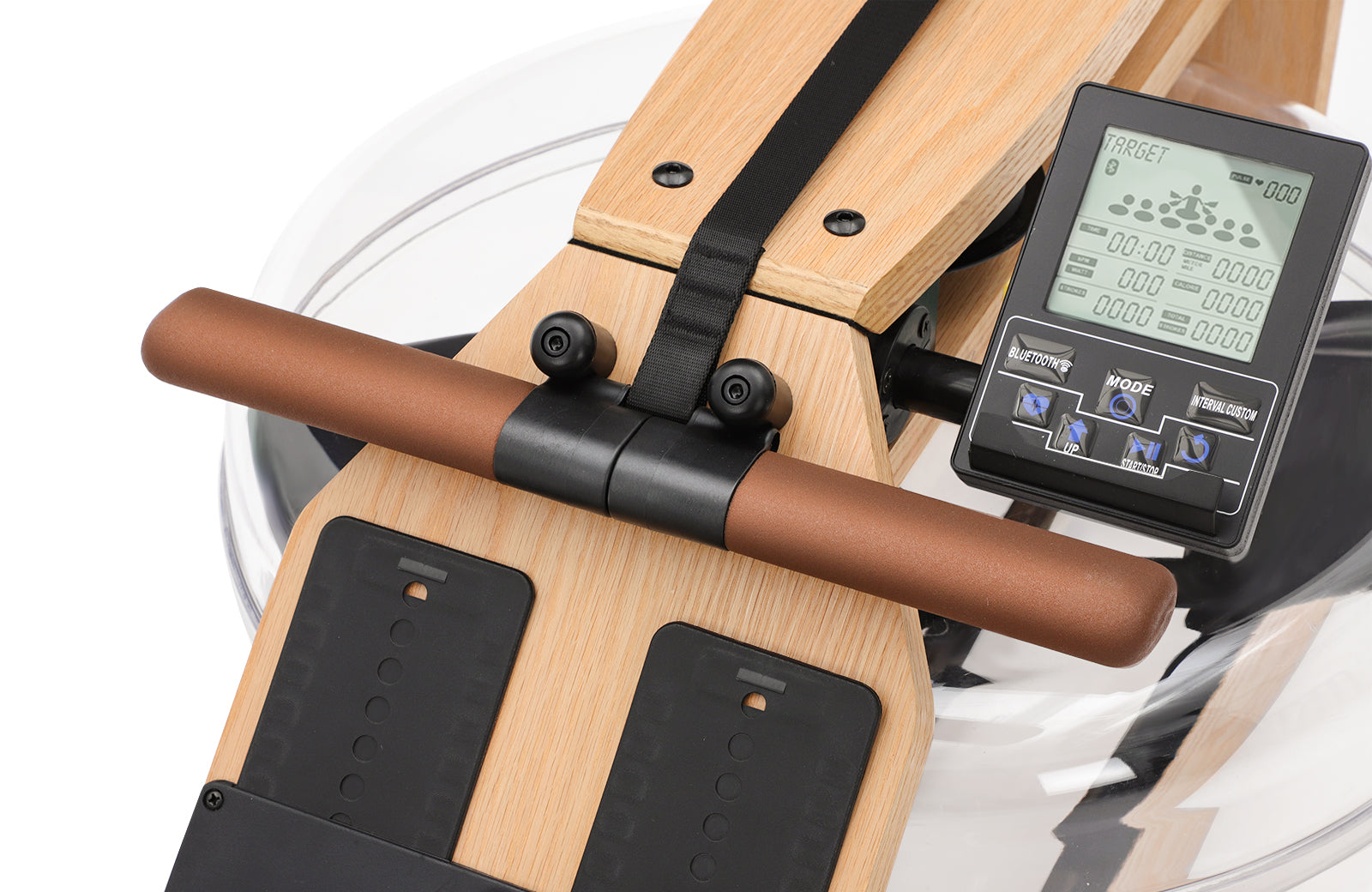 Topiom Rowing Machine for Home Use | Solid Wood | TM3 Monitor