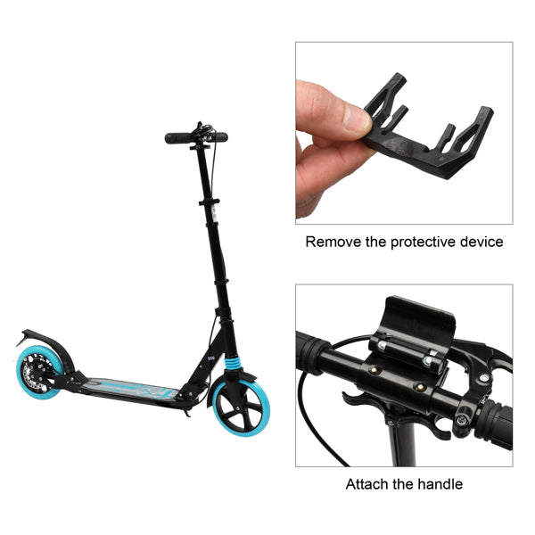 Scooter For Adult 3 Height Adjustable Folding Double Shock Absorber