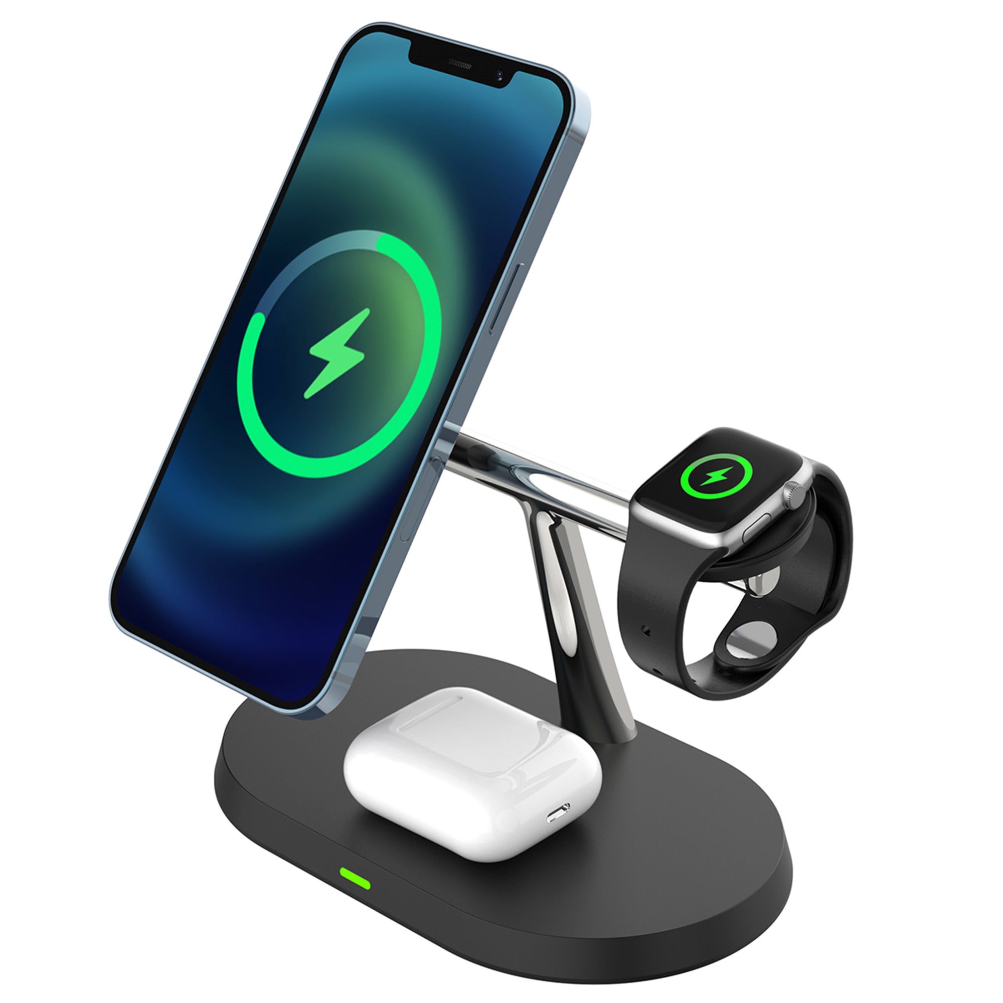 ZTECH Wireless Charging Stand for Phone, Watch, and Earbuds