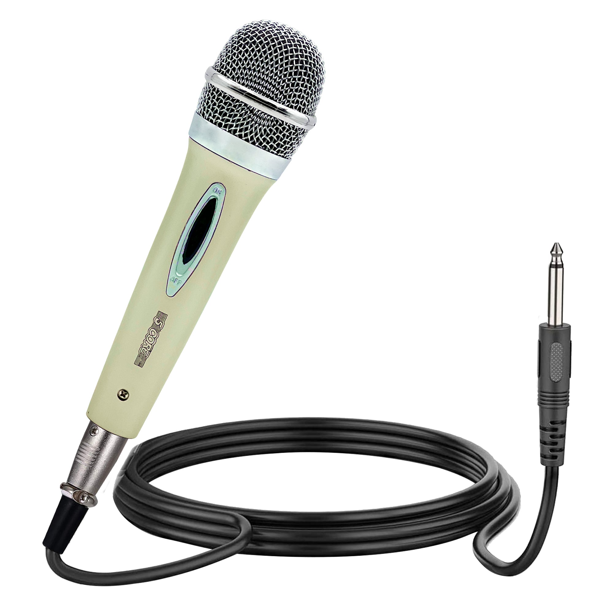 Premium Dynamic Microphone with 12ft Detachable XLR Cable PM 286 WH