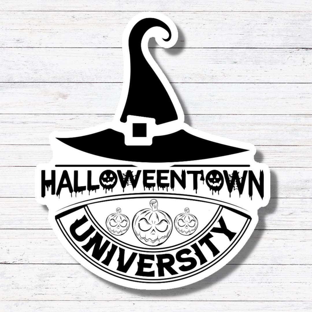 HU Witch Hat-Halloweentown Sticker/Magnet