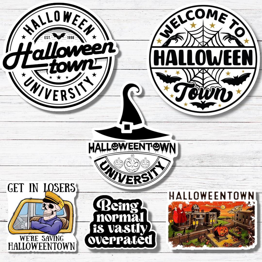 HU Witch Hat-Halloweentown Sticker/Magnet