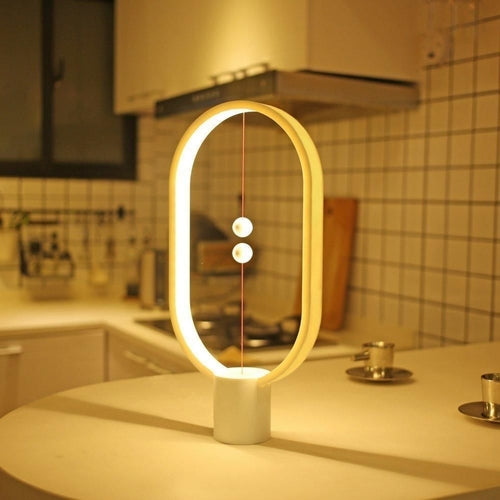 Wood Magnetic Table LED Lamp