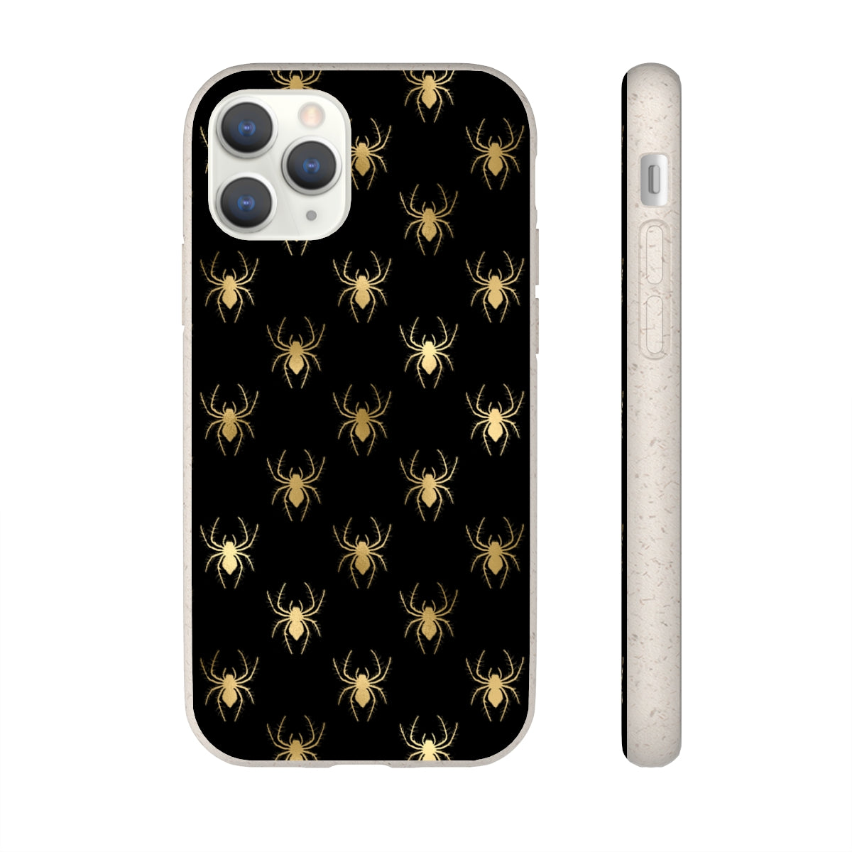 Eco Friendly Biodegradable Phone Case Halloween Spiders