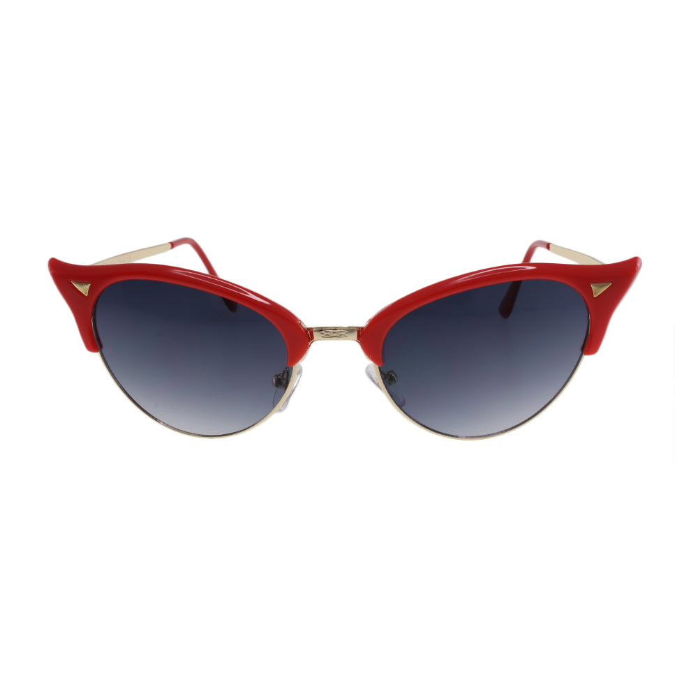 MQ Elsie Sunglasses in Red / Smoke