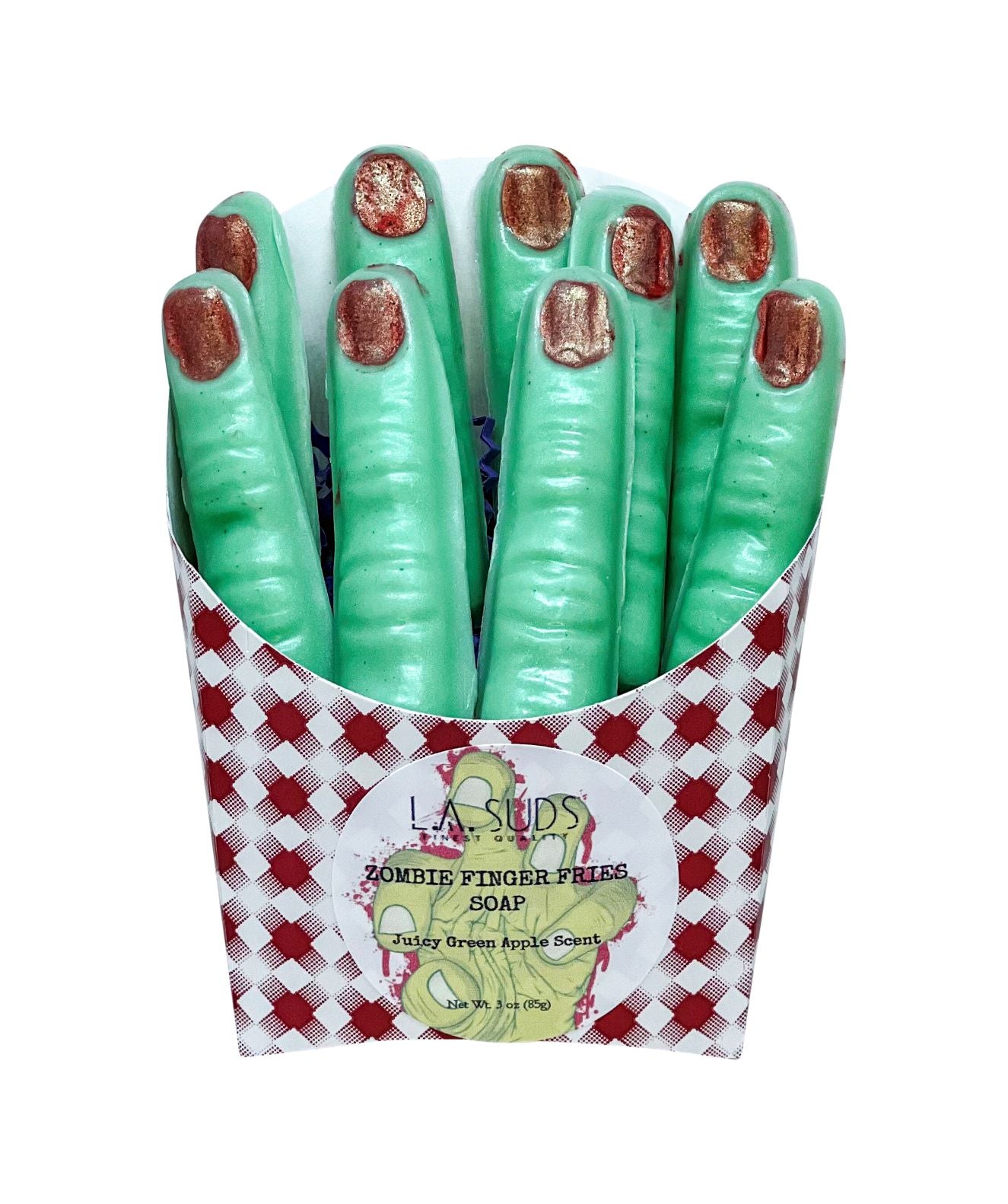 Zombie Finger Fries Halloween Soap Set-Green Apple Scent