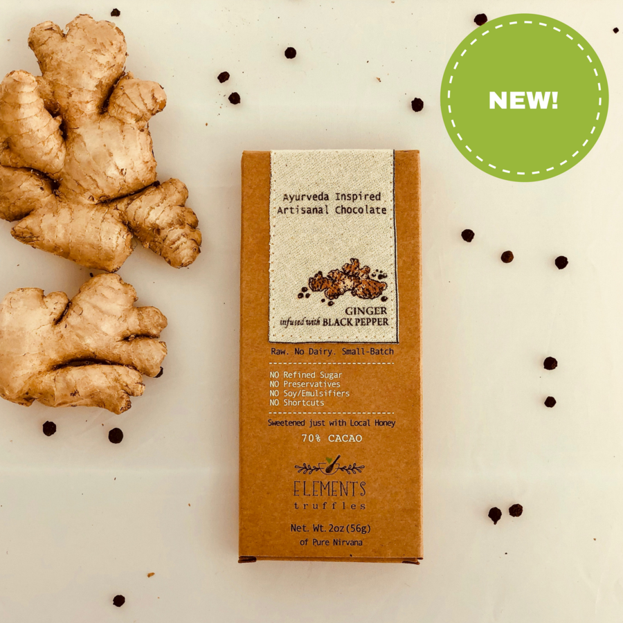 Ginger with Black Pepper Chocolate bar - Pack of 3