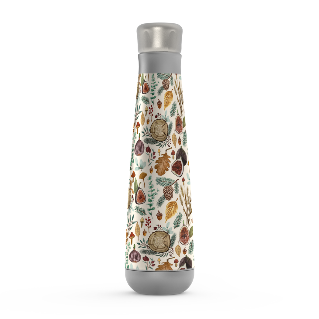 Figs, Mushrooms and Leaves Peristyle Water Bottle