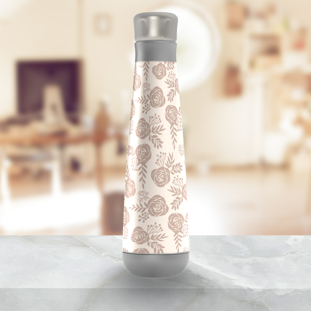 Pastel Floral Water Bottle