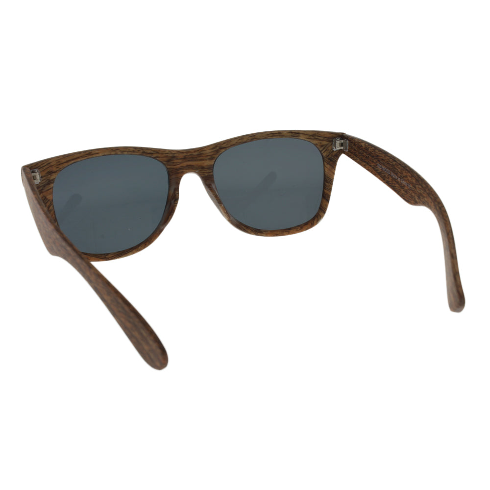 MQ Lafayette Sunglasses in Faux Oakwood / Smoke