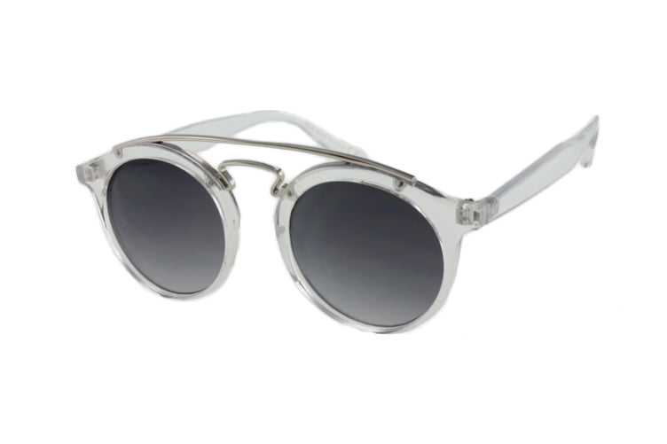 MQ Elliot Sunglasses in Clear / Smoke