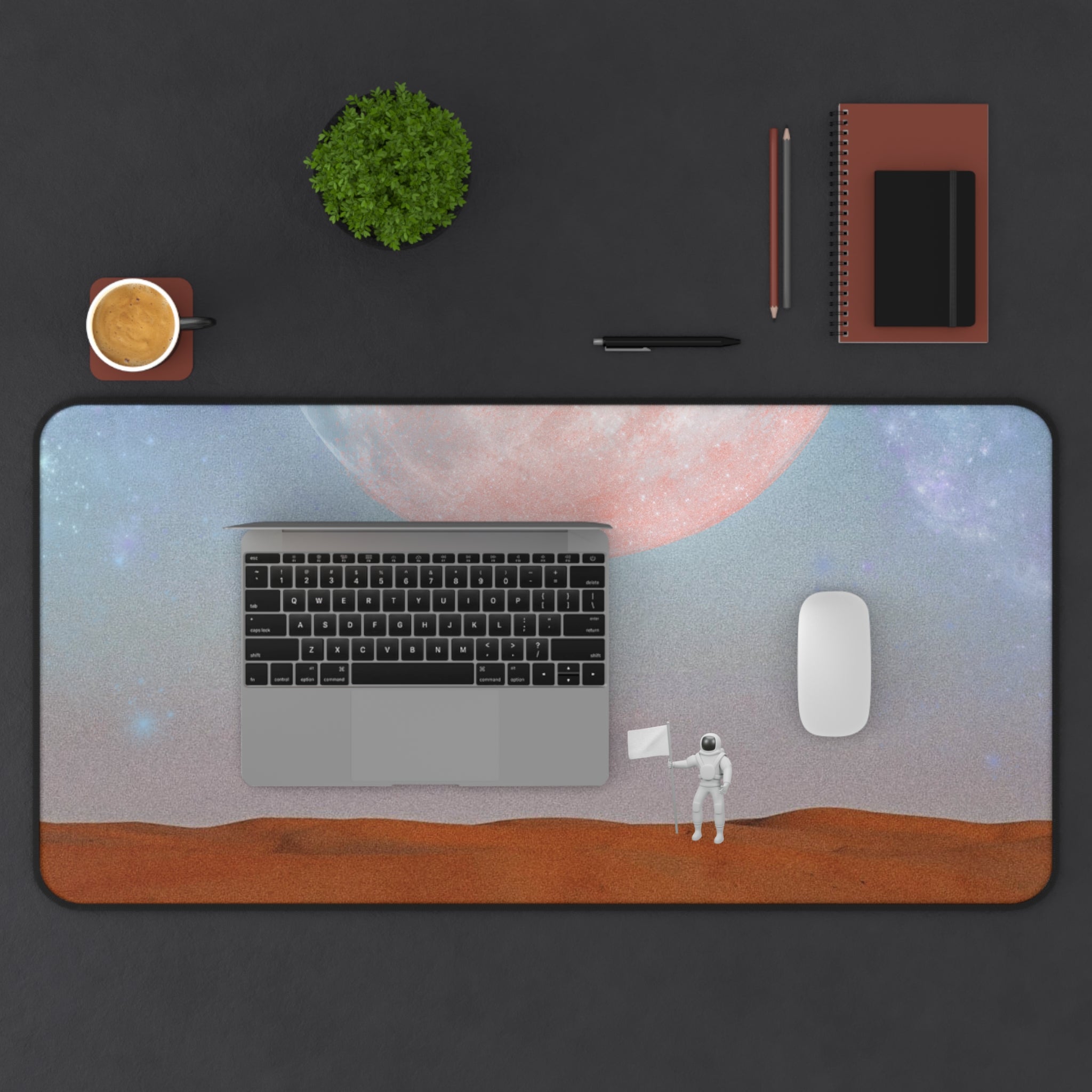 Astronaut On Landing on Planet X Mouse Pad Desk Mat