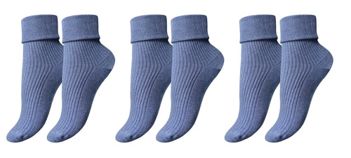 tittimitti®100% Organic Combed Cotton Luxury Women's Socks 3-Pack.