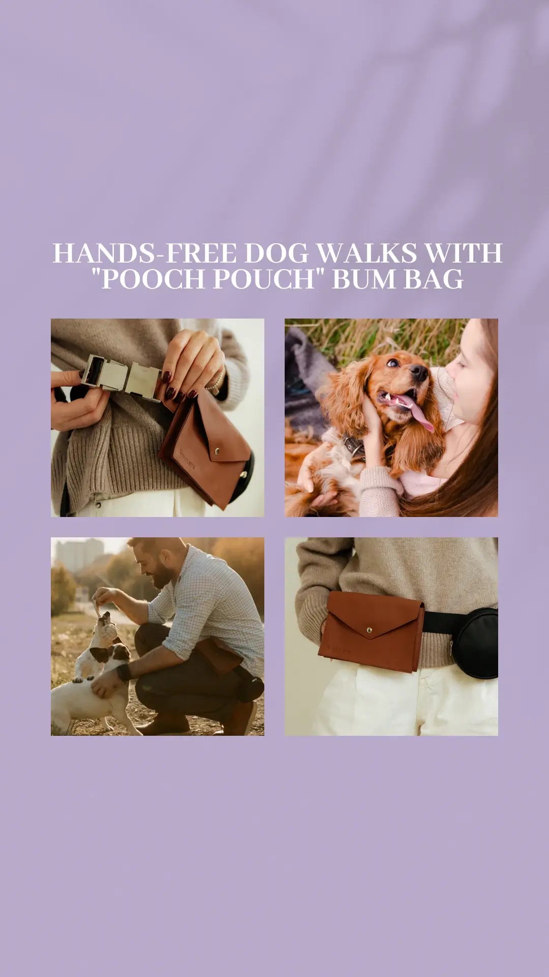 Dog Walking Bum Bag “Pooch Pouch” for Snacks & Poop Bags