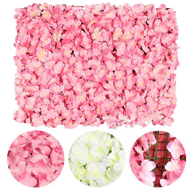 4Pcs Artificial Silk Rose Flowers Wall Panel For Wedding Photography