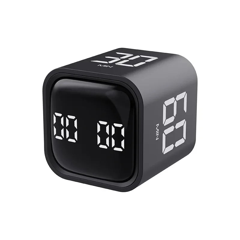 Productivity Cube Timer with Gravity Sensor and LED Display