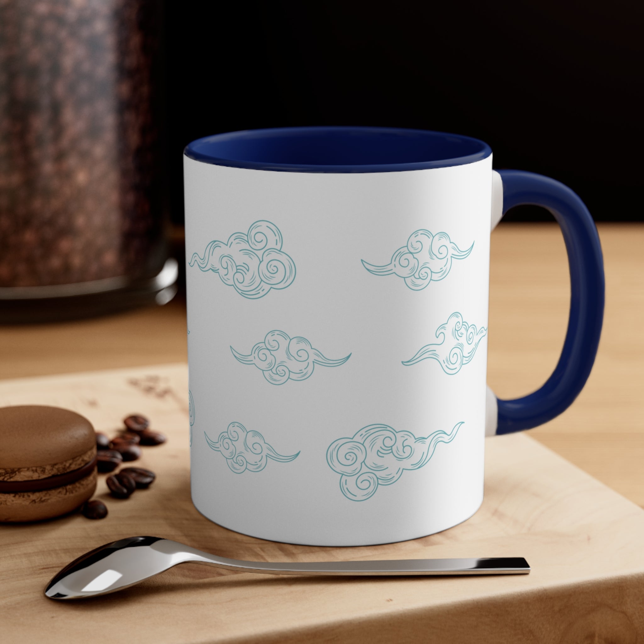 Contrasting Floating Clouds Coffee Tea Mug