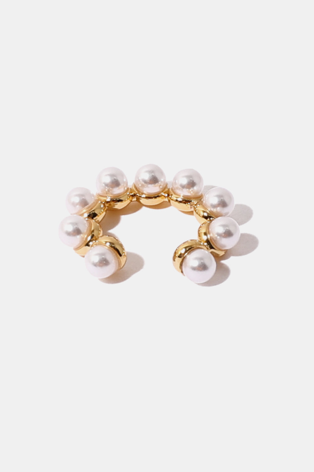 Pearl C-Shaped Ear Cuffs