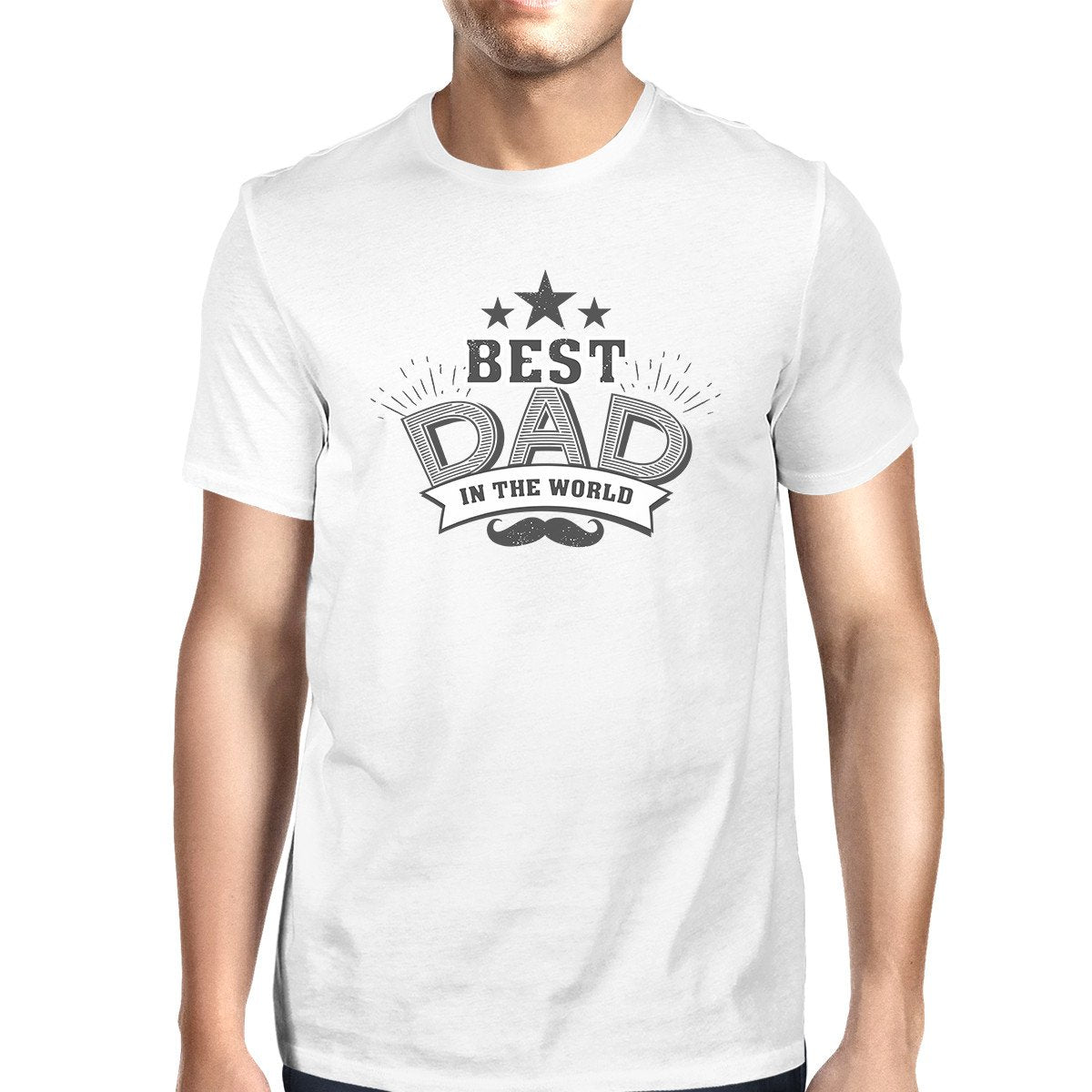 Best Dad In The World Mens Vintage Design Tee