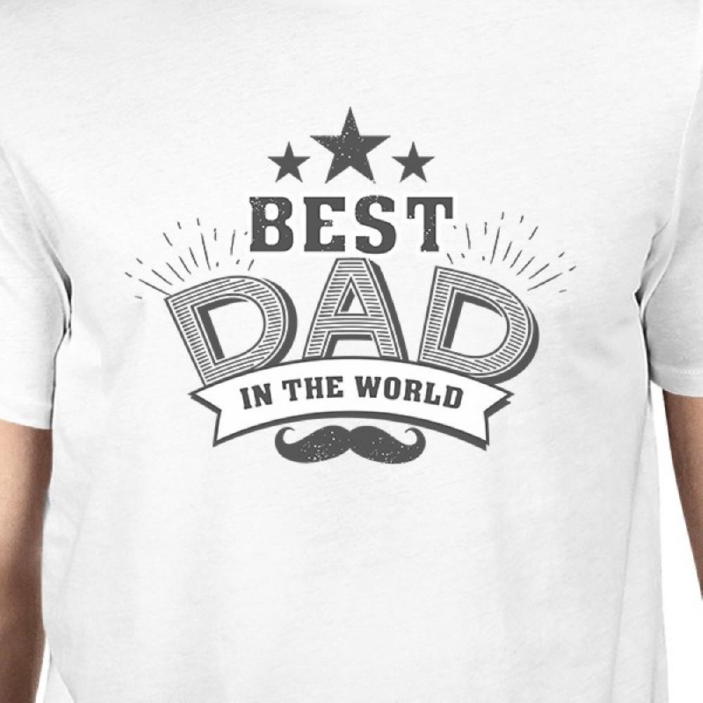 Best Dad In The World Mens Vintage Design Tee