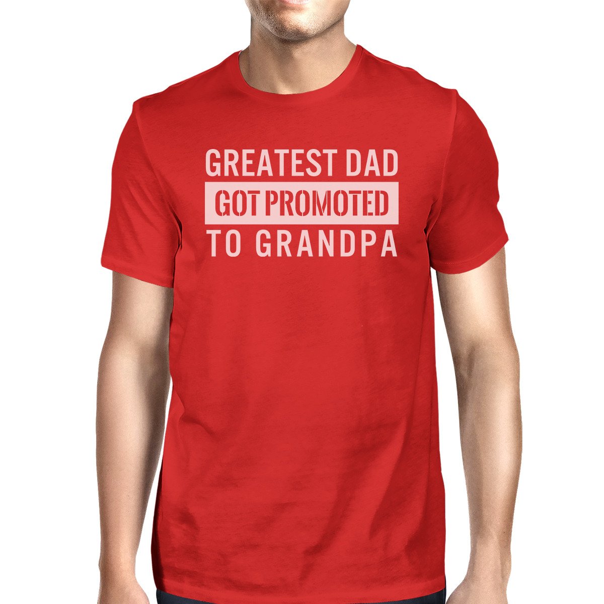 Got Promoted To Grandpa Men's Funny Grandpa Shirt