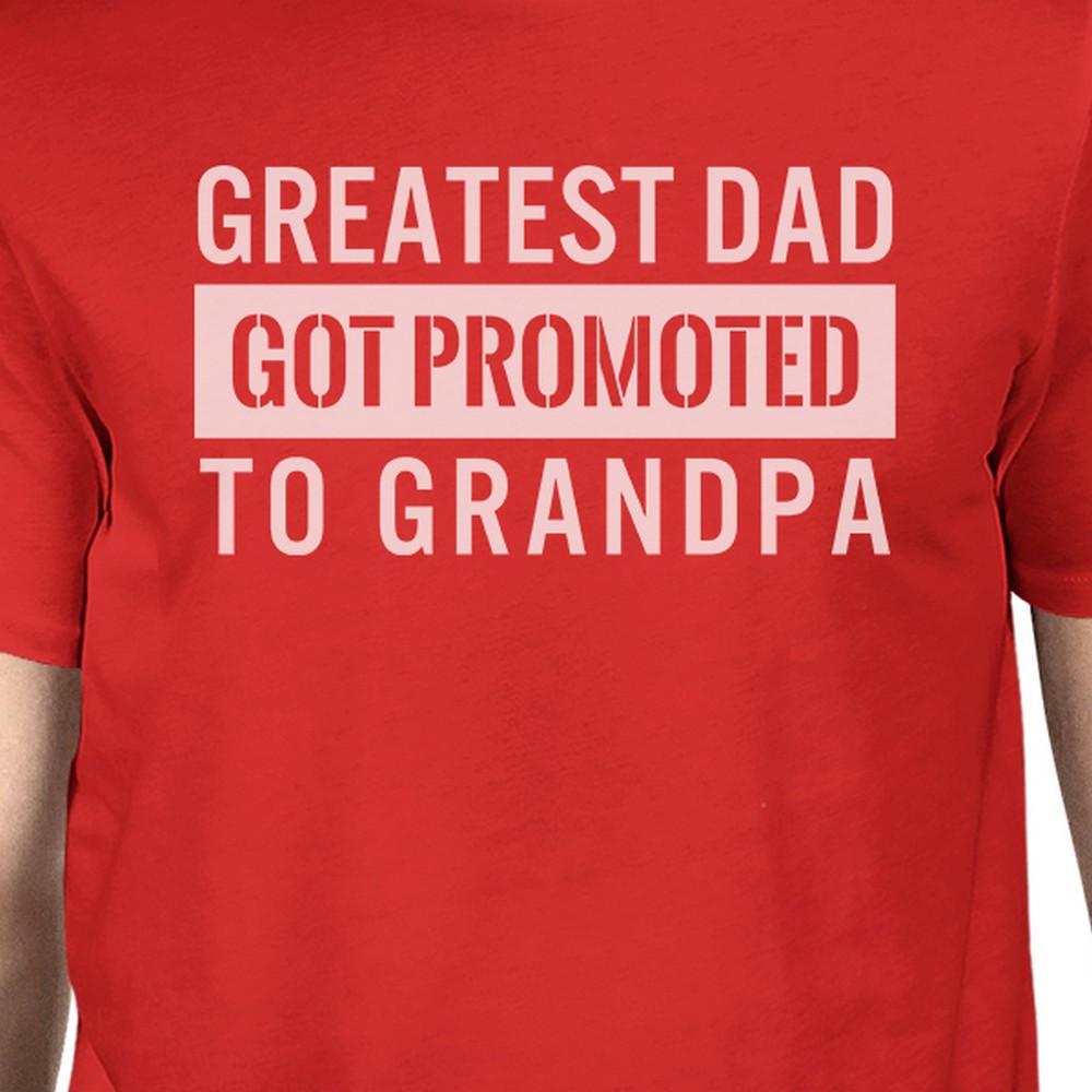 Got Promoted To Grandpa Men's Funny Grandpa Shirt