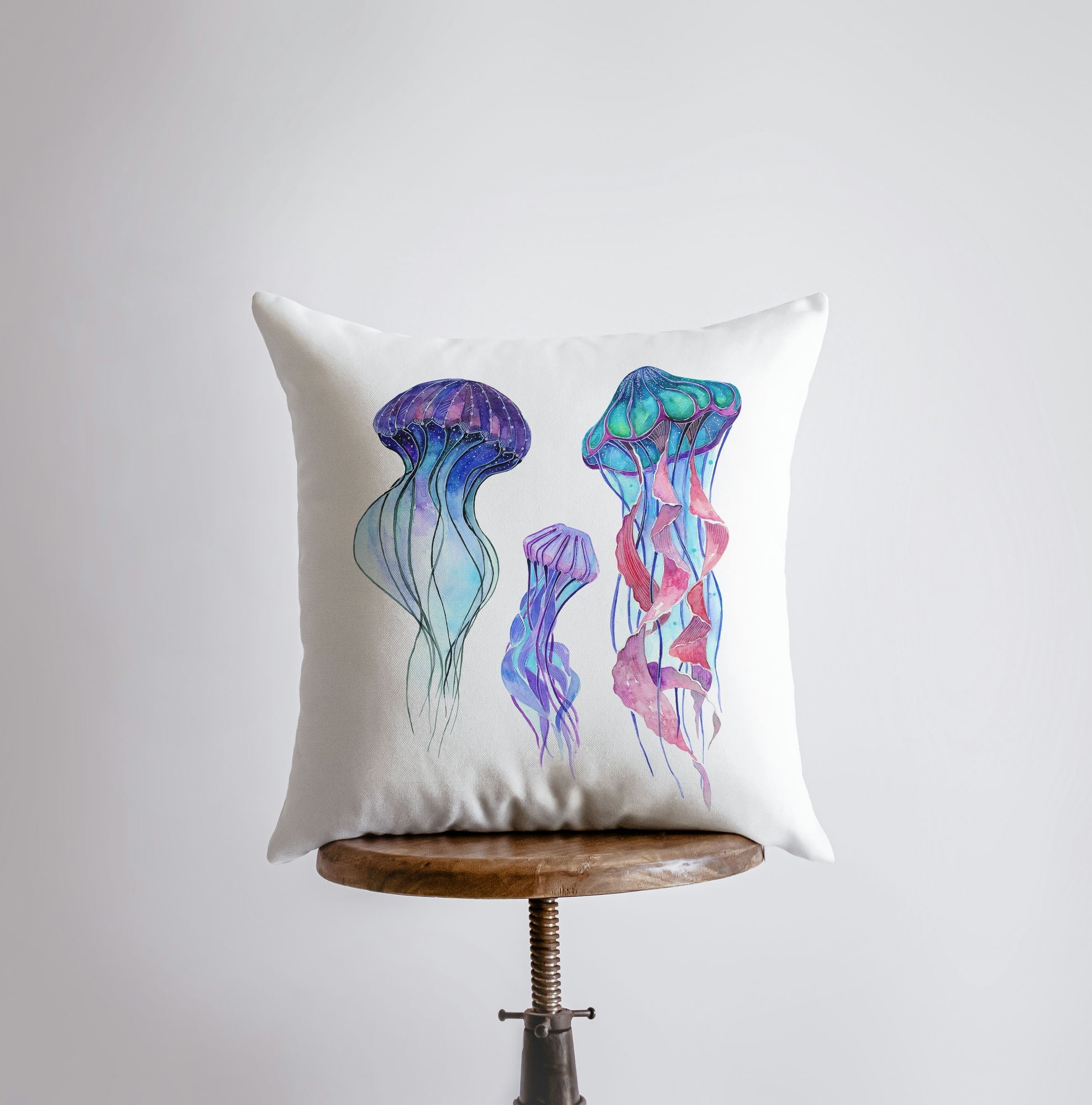 Blue Jelly Fish | Pillow Cover | Throw Pillow | Home Decor | Modern