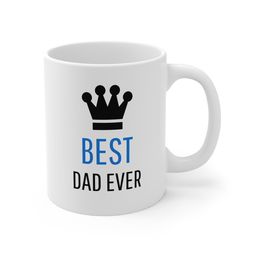 "Best Dad Ever" with Crown Logo Coffee Mug