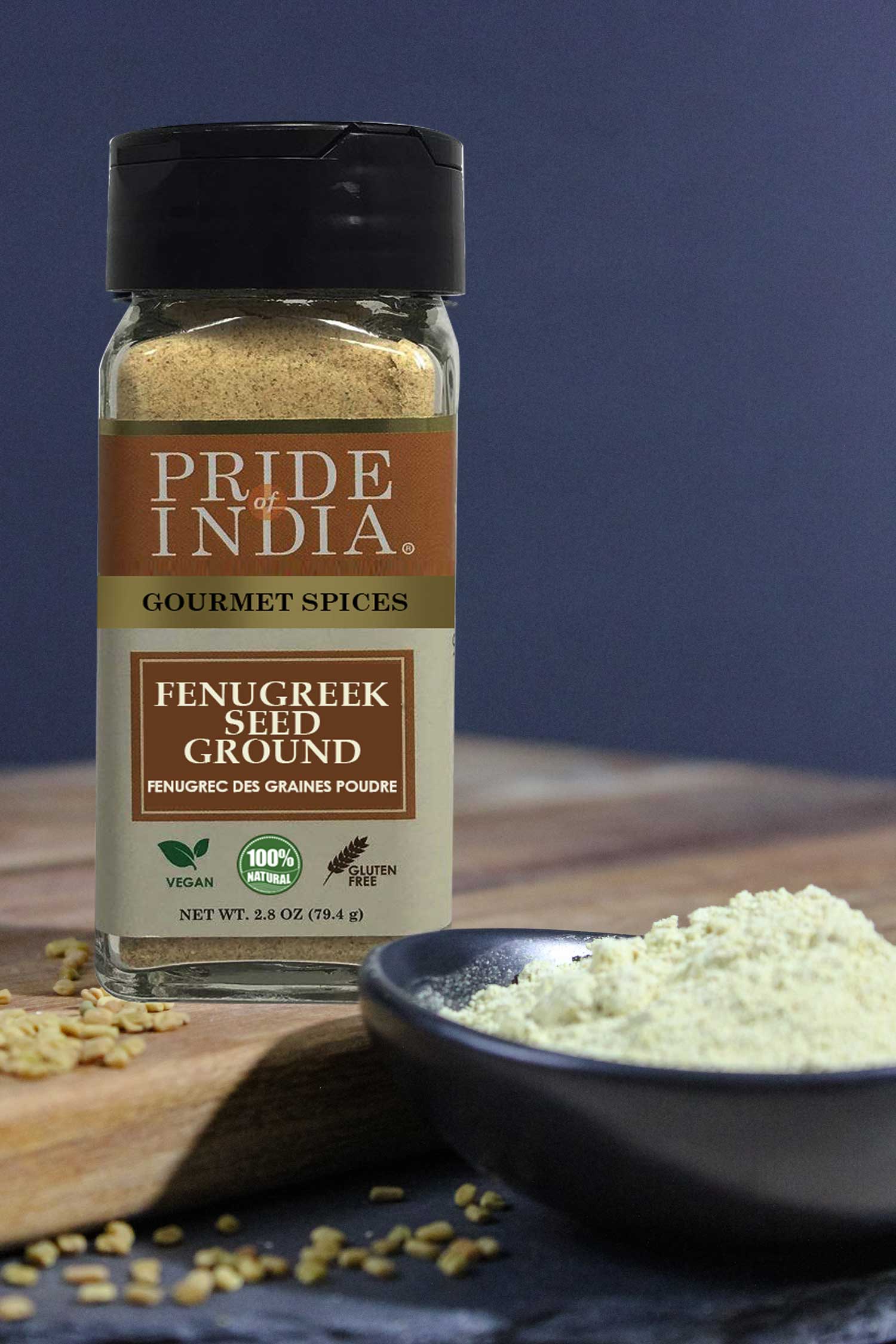 Pride of India Gourmet Spices Fenugreek Seed Ground