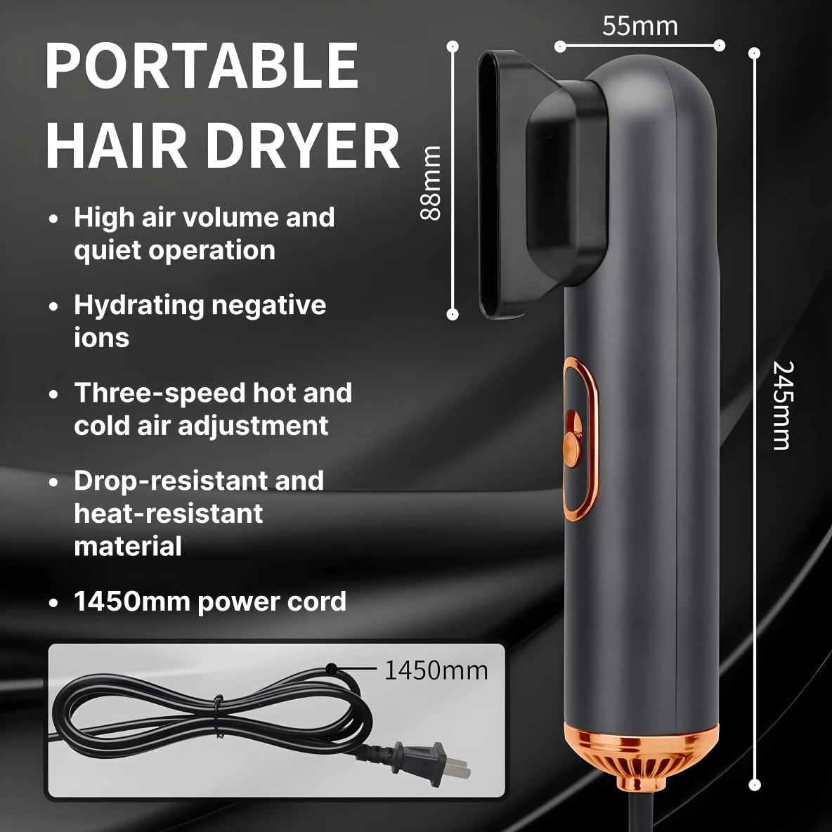 Compact 3-in-1 Hair Styler