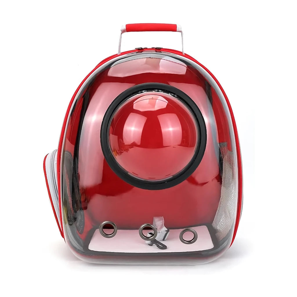 Luxury Cat Space Capsule Transparent Backpack