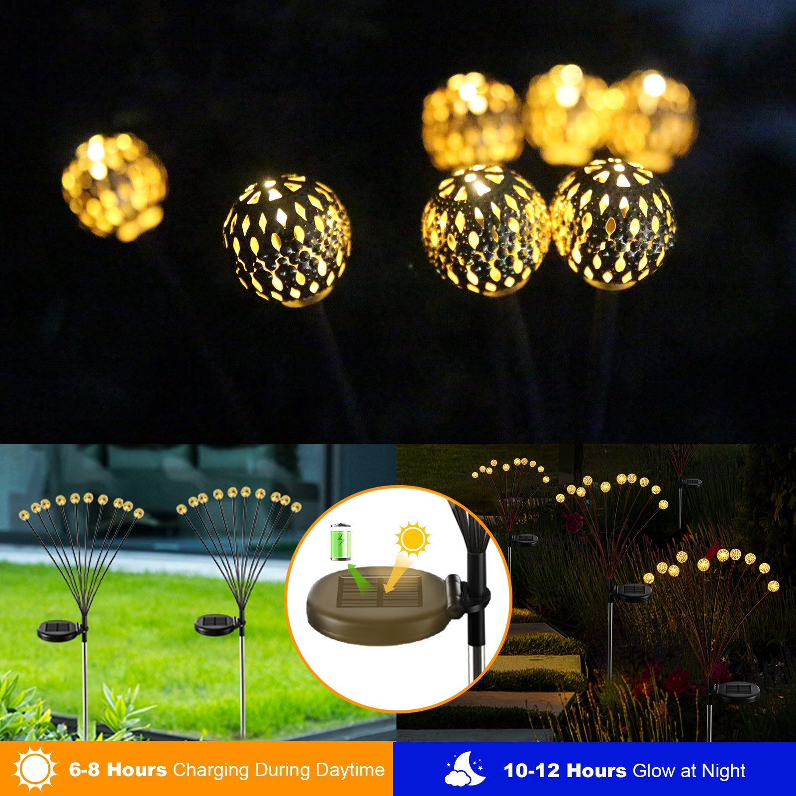 Solarera Solar Swinging Moroccan Lights, New Upgraded Waterproof 2