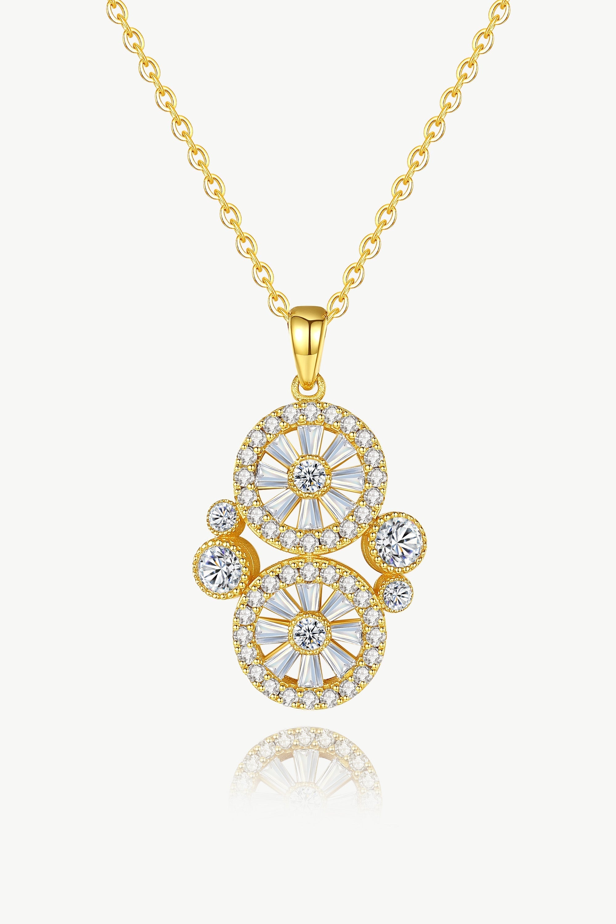 Gold Wheel of Fortune Necklace