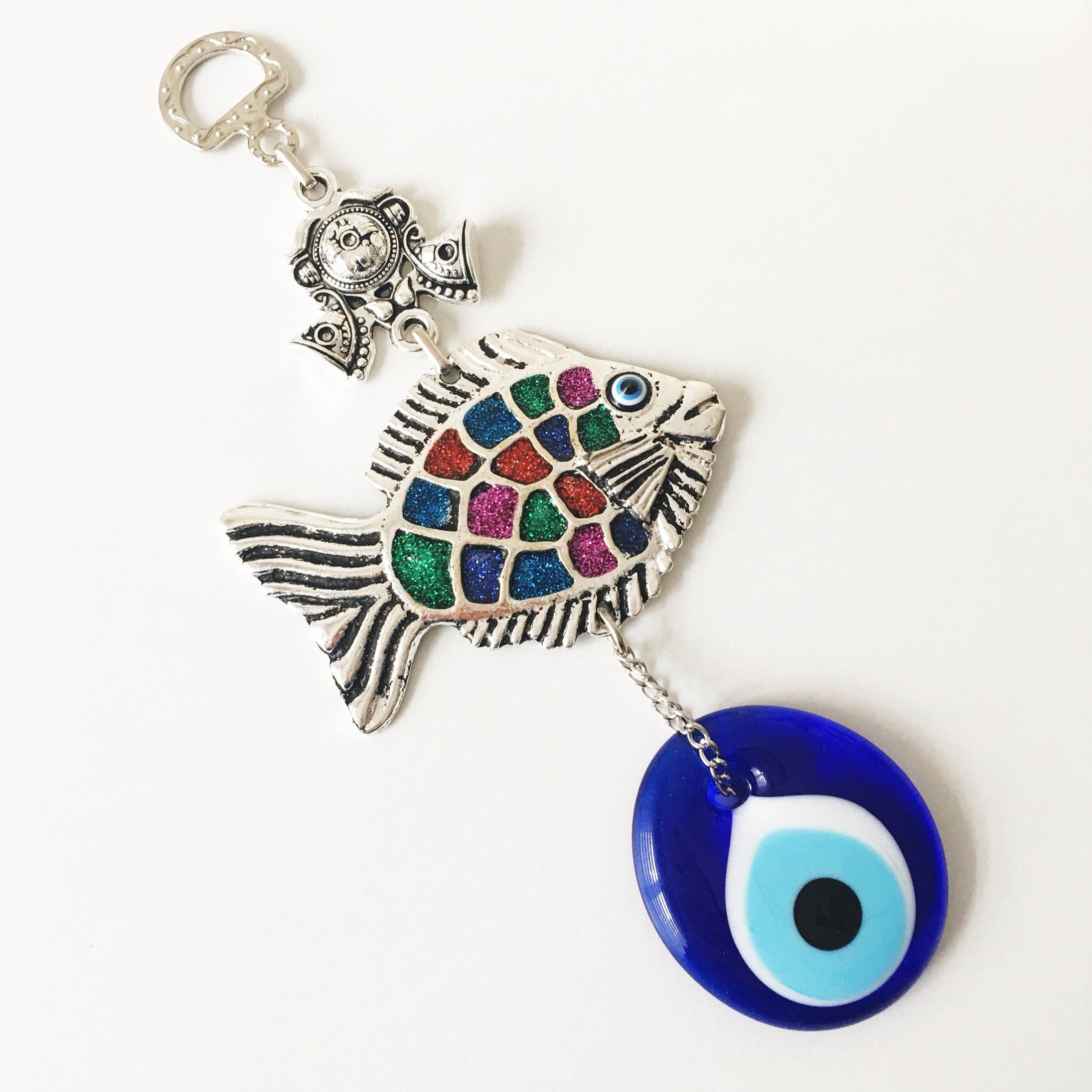 Fish Evil eye wall hanging