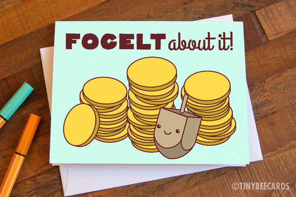 Gelt Funny Hanukkah Card "FoGelt About It!"