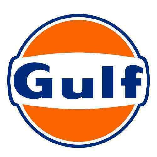 Gulf Oil Logo Vinyl 3M Decal Sticker Window Truck Bumper Wall